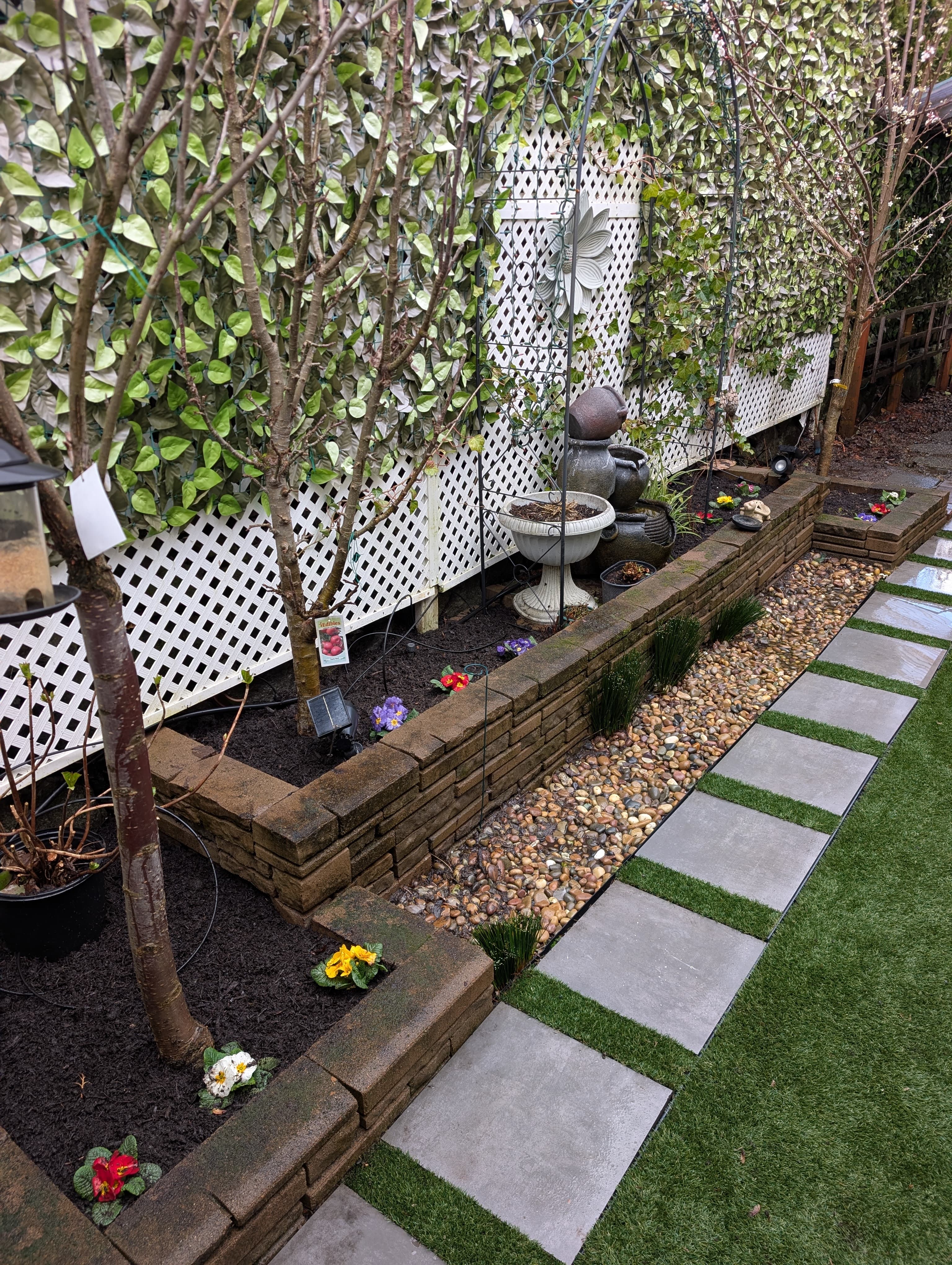 Backyard project scenic detail